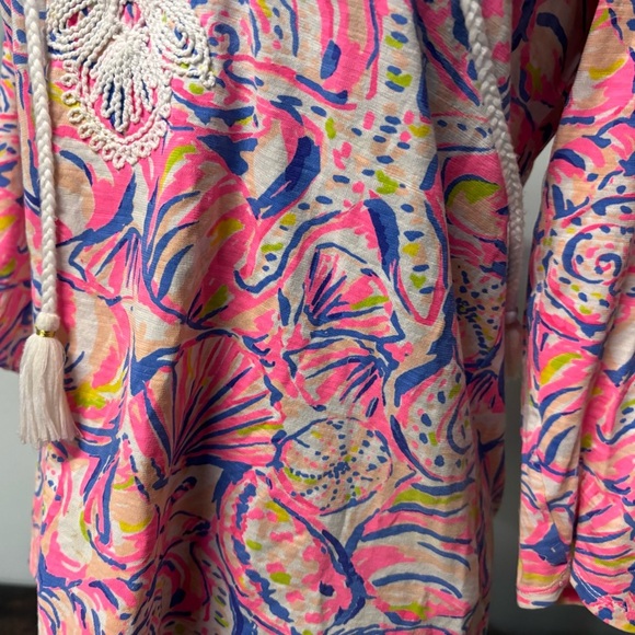 ❤️Lilly Pulitzer Starfish & Shell Tassel Top- Small - Picture 5 of 6